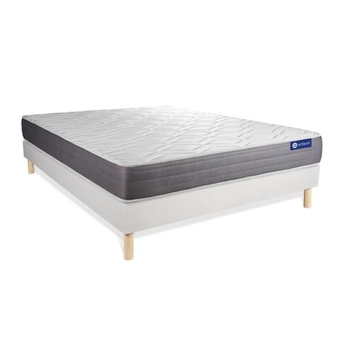 Ensemble Matelas Ressorts Ensaches Et Memoire De Forme 160x200 Actiflex Dream Ep:22 Cm - Sommier Kit