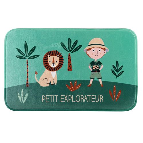 Tapis Velours Leo L'explorateur Et Les Animaux