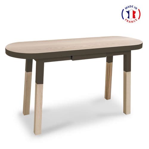 Console Ovale 140 Cm, 100% Frêne Massif