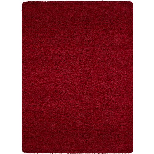 Shaggy - Tapis Uni à Poils Longs - Rouge 200 X 290 Cm