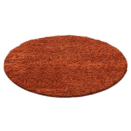 Shaggy - Tapis Uni Rond - Terra 160 X 160 Cm