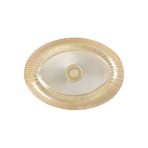 Coupelle Ovale Oeil 22x15.5cm Beige Par Boite De - 6