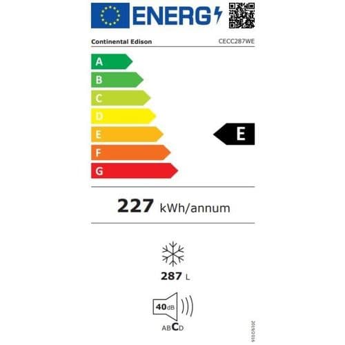 Congélateur Coffre - Cecc287we 287l - Classe E - L109 X H85 Cm - Blanc