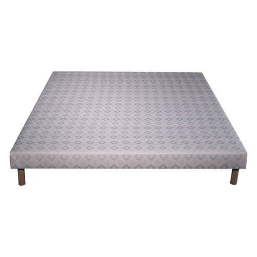 Ensemble Matelas Mousse Eco - 140x190cm - Mousse - 14 Cm Et Sommier Blanc