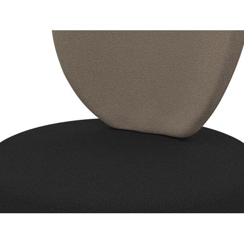 Chauffeuse design PETAL BUT PRO taupe/noir