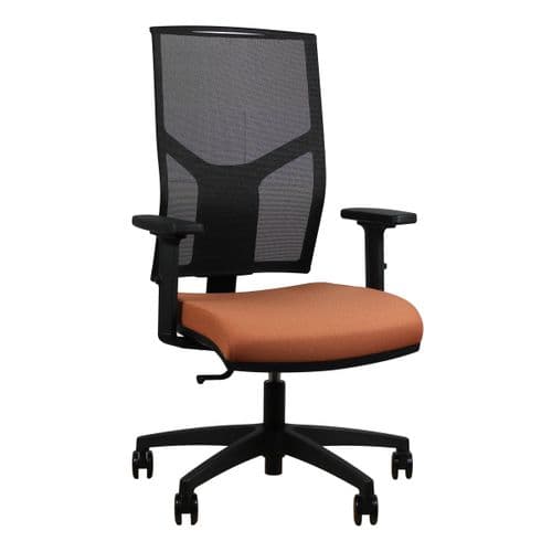 Fauteuil de Bureau Ergonomique MEDIA synchrone autorégulé terra