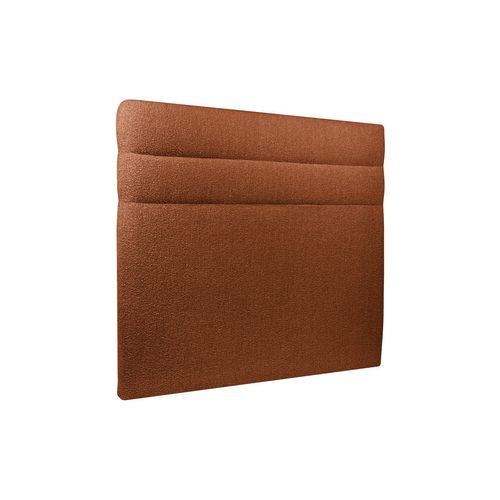 Tete De Lit Lignes Bouclette Terracotta L 160 Cm - Ep 10 Cm Rembourre