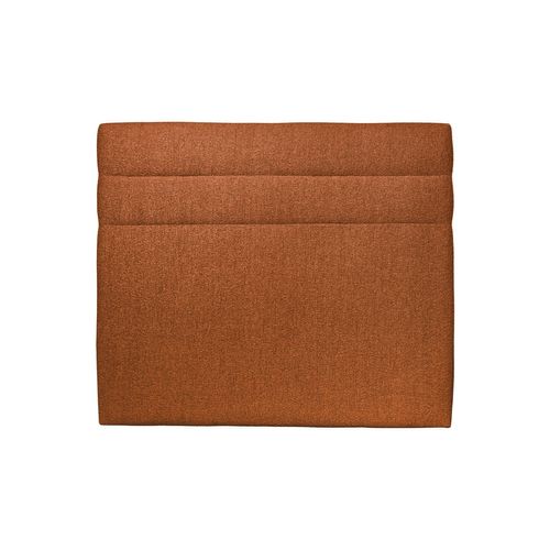 Tete De Lit Lignes Bouclette Terracotta L 160 Cm - Ep 10 Cm Rembourre