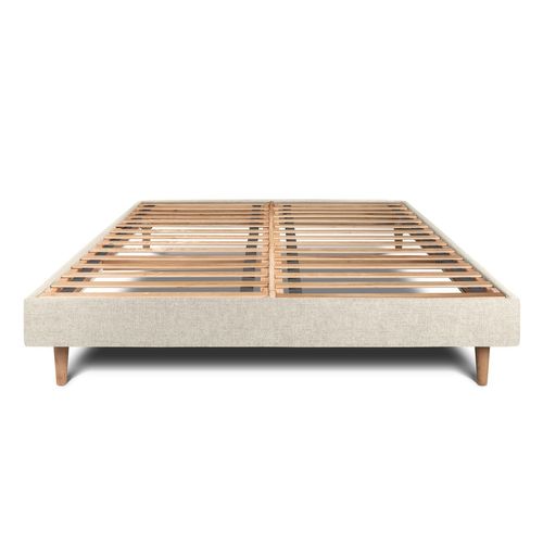 Sommier Kit Tissu Beige Clair 160x200 H29cm