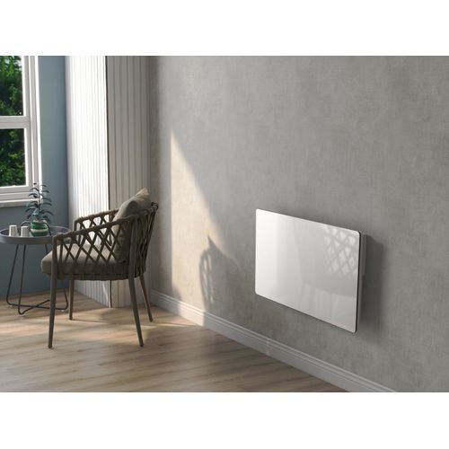 Radiateur Électrique Verre Céramique Glass Blanc Céramique 1500w