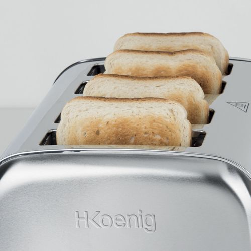 Tos14 Grille Pain Toaster Electrique 1500w 4 Fentes