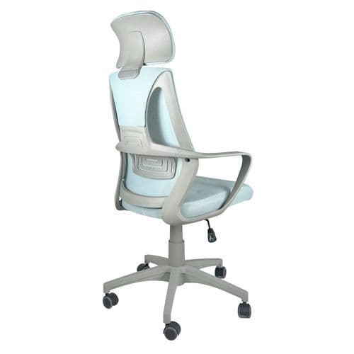 Fauteuil Bureau Ergonomique Siège Basculant Appuie Tête Hauteur Réglable Renfort Lombaire FAMA+