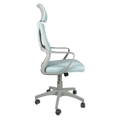 Fauteuil Bureau Ergonomique Siège Basculant Appuie Tête Hauteur Réglable Renfort Lombaire FAMA+