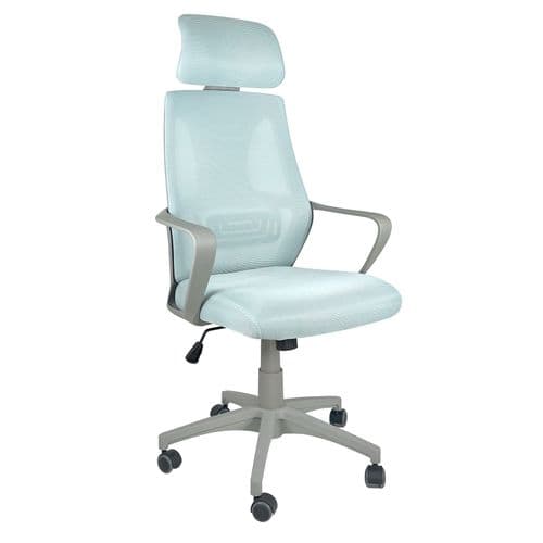 Fauteuil Bureau Ergonomique Siège Basculant Appuie Tête Hauteur Réglable Renfort Lombaire FAMA+