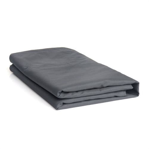 Housse De Protection 112x112cm Gris Foncé - Bâche Carrée En Polyester Enduit Pa Pour Tables De