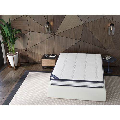 Ensemble Matelas Mousse Grand Confort + Sommier 140x190 Hauteur 22cm