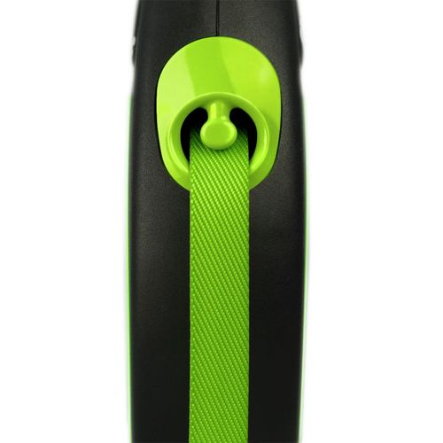 Laisse New Neon M Tape 5 M Black/ Neon Green Flexi Cl21t5-251-s-neog