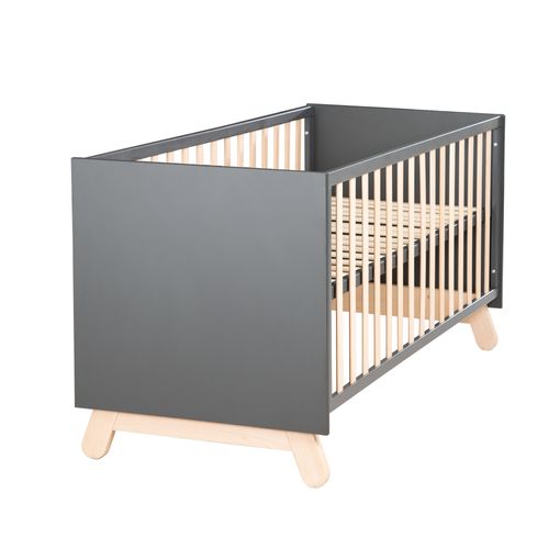 Lit Bébé Évolutif "Jara" - 70x140 - Convertible - Réglable En Hauteur