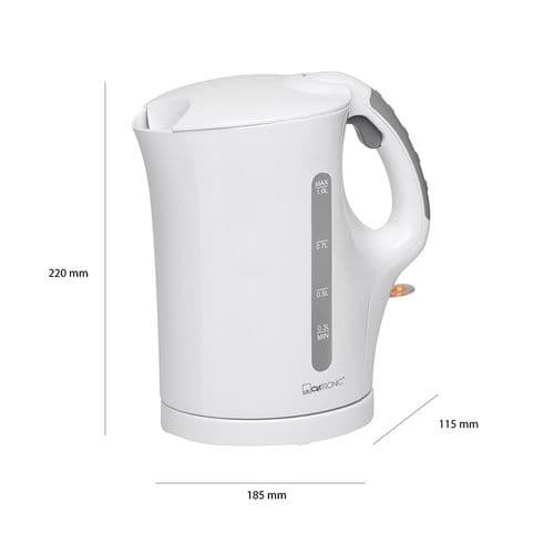 Bouilloire Électrique 1l 2200w Clatronic Wk 3462 Blanc