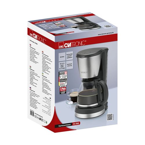 Cafetière 12-14 Tasses 1,5l Clatronic Ka 3562 Noir