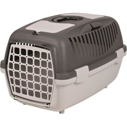 Box De Transport Capri 2 - Xs-s : 37x34x55 Cm - Gris Clair Et Gris Foncé - Pour Chien Et Chat