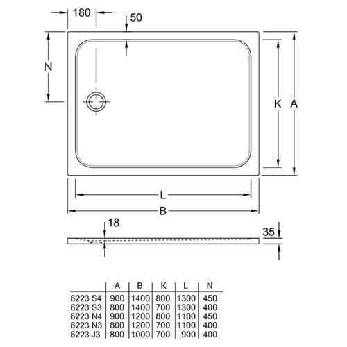 Receveur De Douche Antidérapant 140 X 90 Villeroy Et Boch Lifetime Plus Céramique Blanc