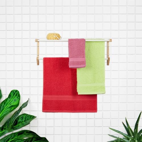 Porte-serviettes En Bambou Pour Le Mur