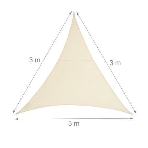 Voile D'ombrage Triangle Pes Beige