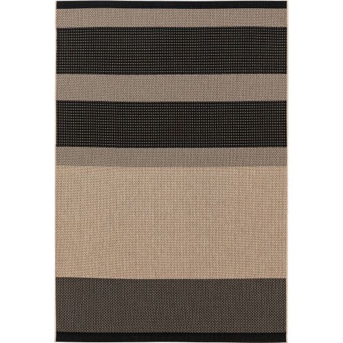 Tapis D'extérieur et Intérieur Naoto Beige/noir 200x290 Cm