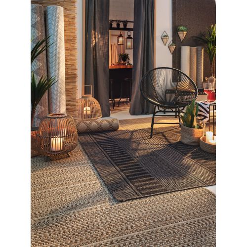 Tapis D'extérieur et Intérieur Naoto Beige/noir 200x290 Cm