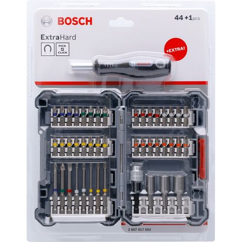 Coffret 44 Embouts Extra Hard + Tournevis Manuel - Bosch - 2607017692