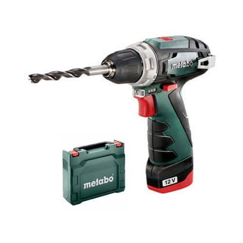 Perceuse-visseuse 12v Powermaxx Bs Basic + 2 Batteries 2ah + Chargeur + Coffret - Metabo - 600984500