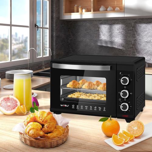 Mini Four Posable petit Four Avec Minuterie 0-60 Min.100-230℃ - 1280w - 21l - noir