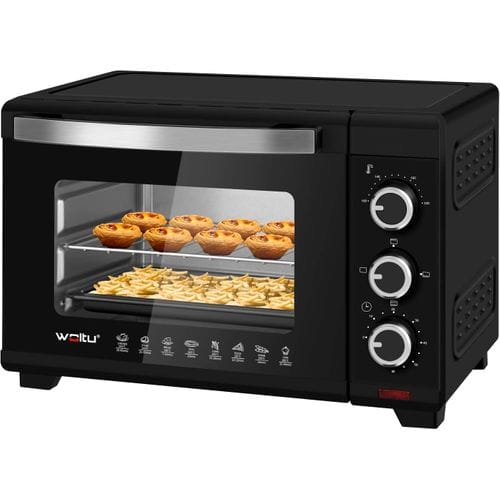 Mini Four Posable petit Four Avec Minuterie 0-60 Min.100-230℃ - 1280w - 21l - noir