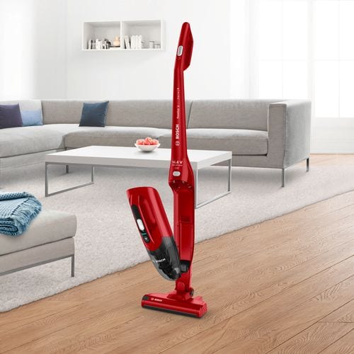 Aspirateur balai BOSCH BBHF214R 2 en 1 14,4V Rouge