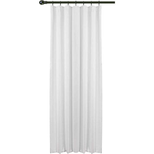 1pc Rideau Opaque Passe Tringle Rideau Occultant En Polyester 135x245cm.vh5868ws Gris Blanc