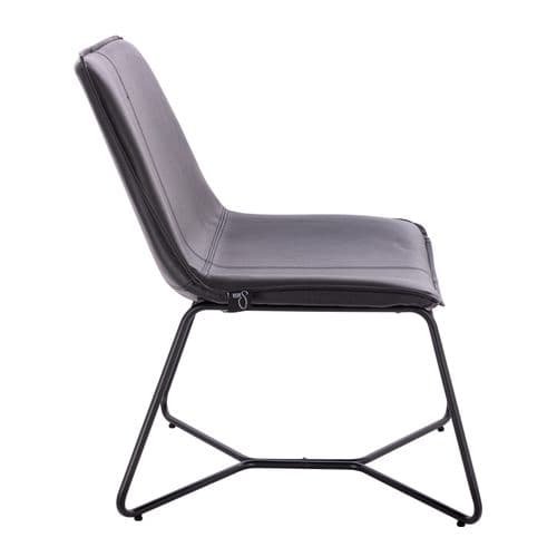 Fauteuil Lounge Ron En Simili 66 x 64 x 82 Cm