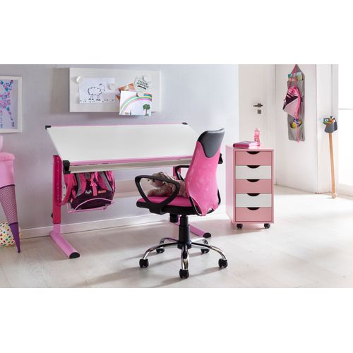 Chaise De Bureau Enfant Chaise Pivotante Tissu Fauteuil Ergonomique