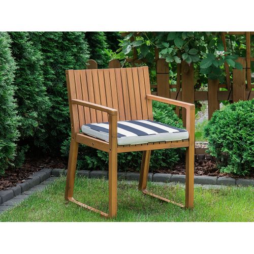 Chaise De Jardin Set De 8 Bois Bleu Marine Sassari