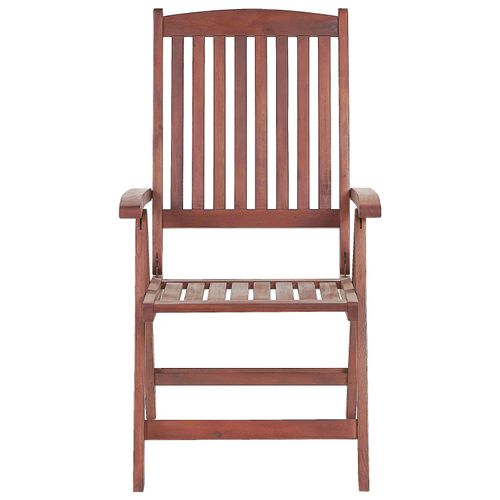 Chaise De Jardin Set De 2 Bois Bois Foncé Toscana