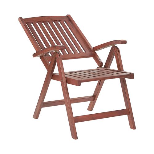 Chaise De Jardin Set De 2 Bois Bois Foncé Toscana