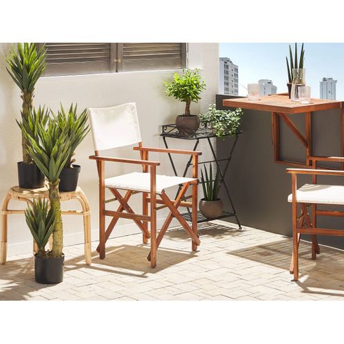 Chaise De Jardin Set De 2 Bois Vert Foncé Cine