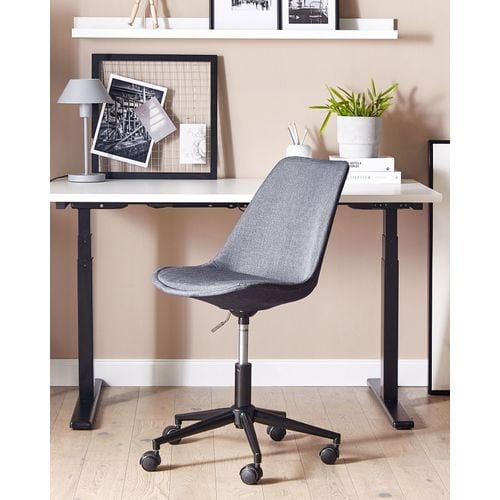 Chaise De Bureau Tissu Gris Graphite Dakota