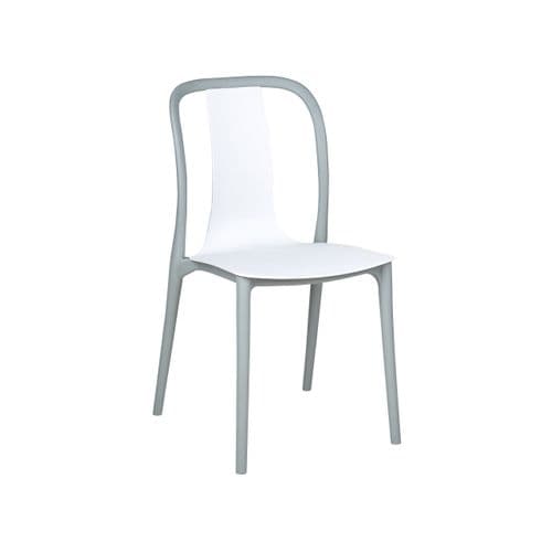 Chaise De Jardin Set De 8 Matière Synthétique Blanc Spezia