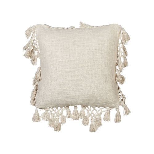 Lot De 2 Coussins Coton Beige Olearia 45 X 45 Cm