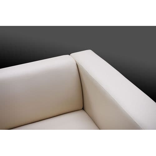 Fauteuil Club / Lounge Lille, 86x75x70 cm, Simili-cuir, Noir