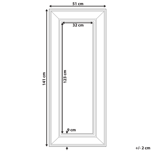 Miroir 141 Cm Doré Aspen