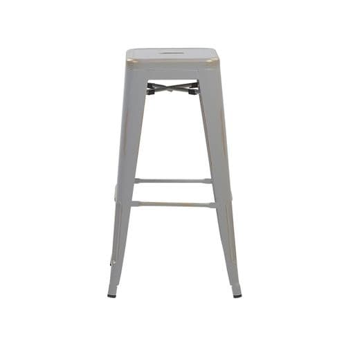 Tabouret De Bar Set De 2 Métal Argenté Cabrillo