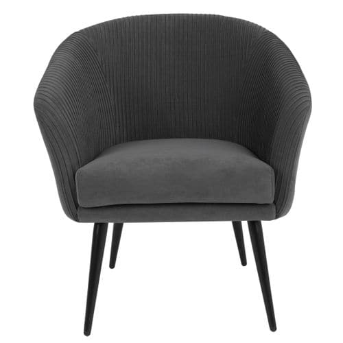 Fauteuil MARCUS tissu gris foncé