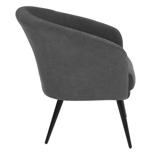 Fauteuil MARCUS tissu gris foncé